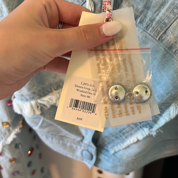 LoveShackFancy Eleora crop jacket - Picture 7 of 8